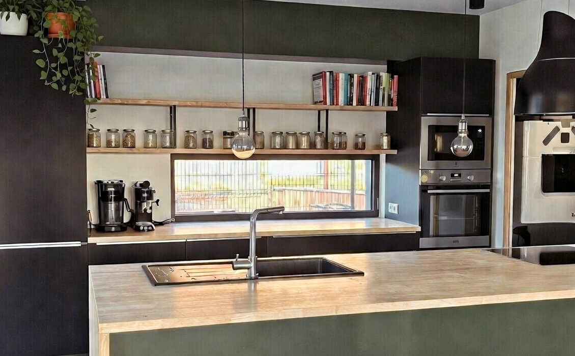 Maison Ossature Bois cuisine